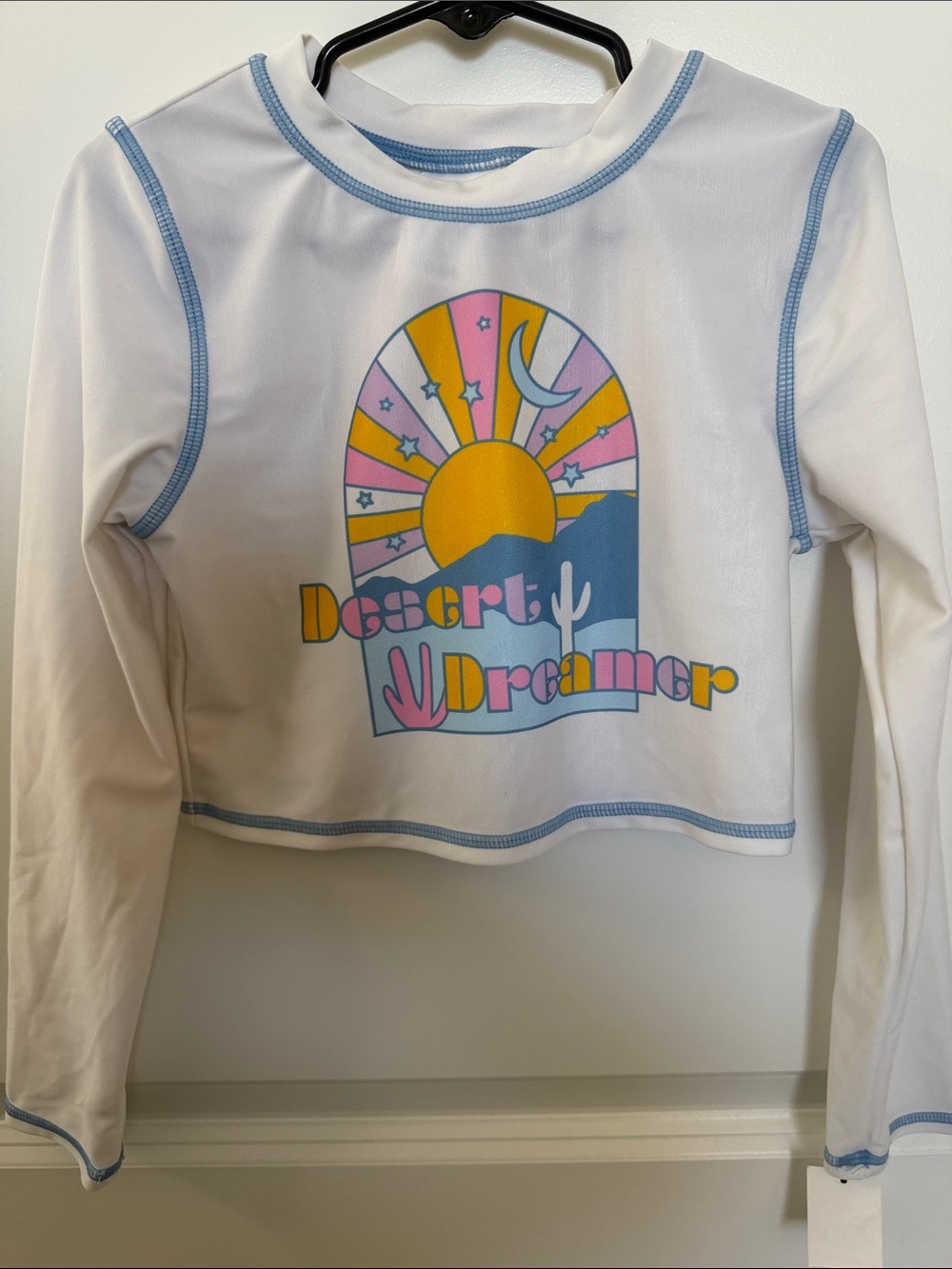 Desert Dreamer Graphic Long Sleeve Crop Top
